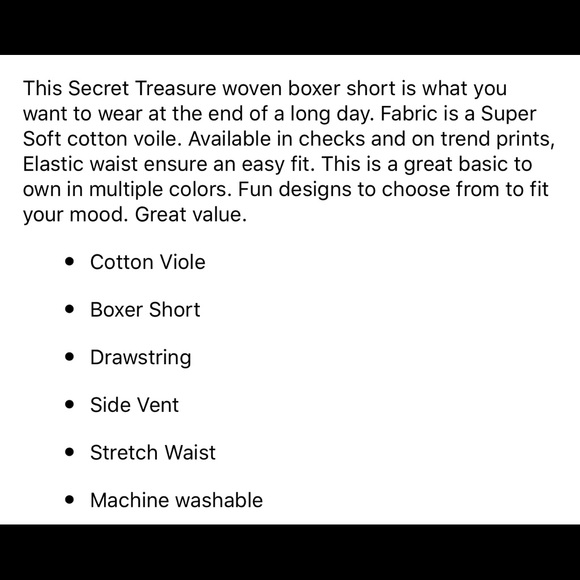 💜Secret Treasures Women’s WovenBoxer Sleep Shorts - Picture 5 of 5